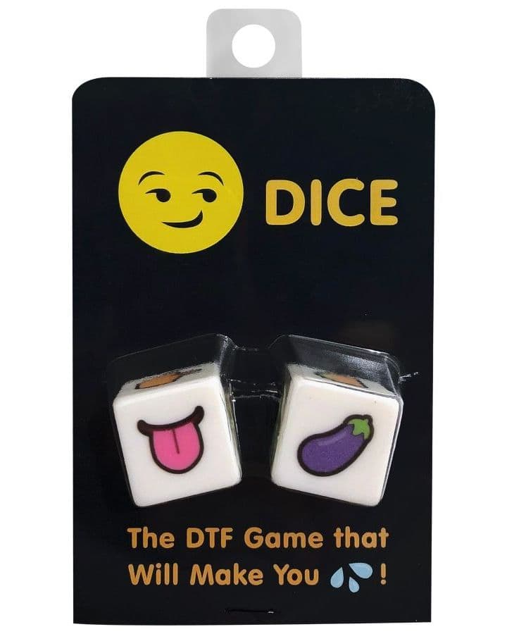 DTF, dados de emojis, vista 1